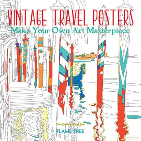 Vintage Travel Posters (Art Colouring Book): Make Your Own Art Masterpiece (Colouring Books) - David Jones [KSIĄŻKA]