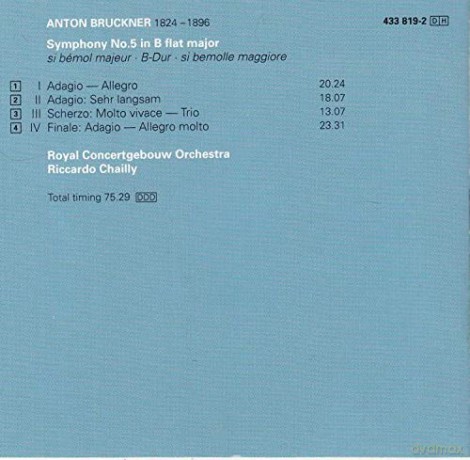 Chailly Rco: Bruckner: Sym 5 [CD]