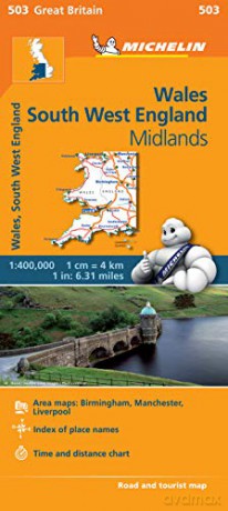 Wales - Michelin Regional Map 503: Map (Michelin Regional Maps, 503) - Michelin [KSIĄŻKA]