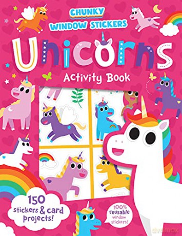 Window Sticker Unicorns (Chunky Window Stickers) - Imagine That [KSIĄŻKA]