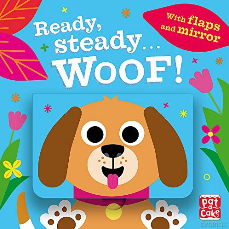 Woof!: Board book with flaps and mirror - Pat-a-Cake [KSIĄŻKA]