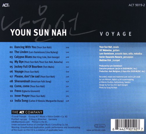 Youn Sun Nah: Voyage (digipack) [CD] 