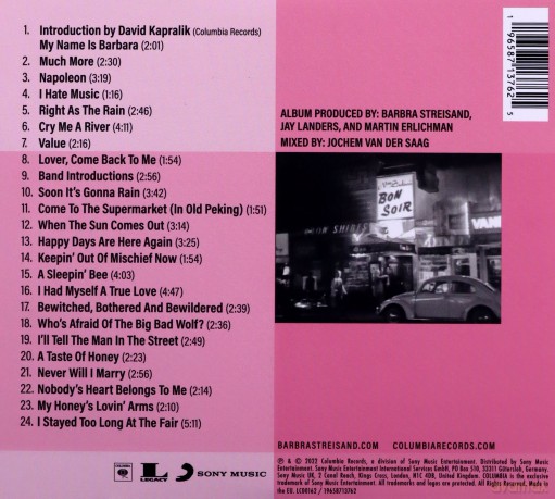 Barbra Streisand: Live At The Bon Soir [CD]