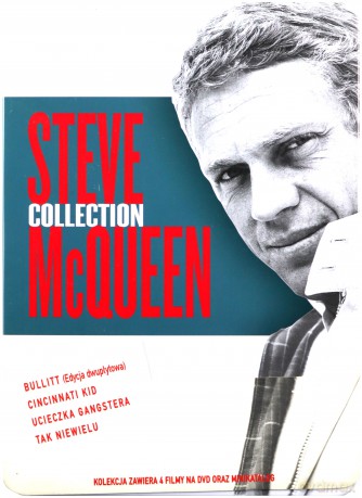 Steve McQueen Collection: Ucieczka gangstera / Bullitt / Cincinnati Kid / Tak niewielu (metalbox) [BOX] [5DVD]