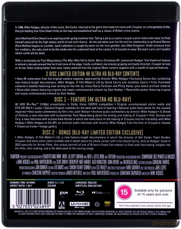 Croupier (Krupier) (Limited) [Blu-Ray 4K]+[Blu-Ray]