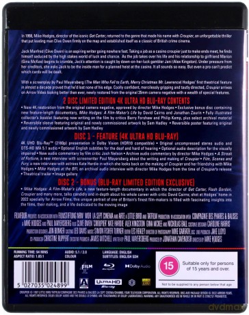 Croupier (Krupier) (Limited) [Blu-Ray 4K]+[Blu-Ray]