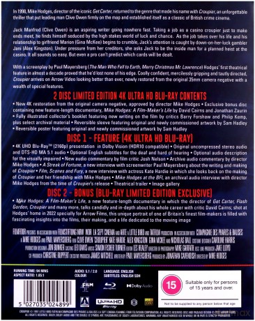Croupier (Krupier) (Limited) [Blu-Ray 4K]+[Blu-Ray]