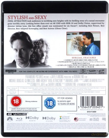 Fatal Attraction (Fatalne zauroczenie) [Blu-Ray 4K]+[Blu-Ray]