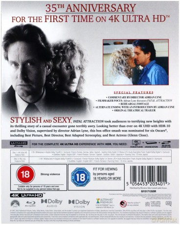 Fatal Attraction (Fatalne zauroczenie) [Blu-Ray 4K]+[Blu-Ray]