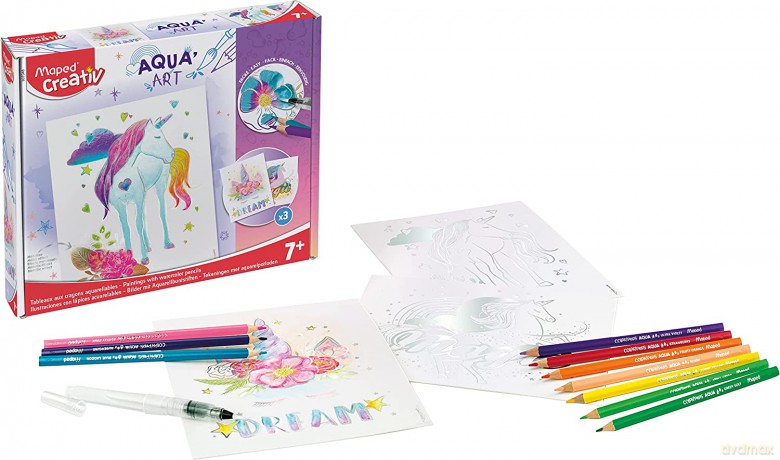 Aqua Art obrazy akwarelowe motyw jednorożec Creativ