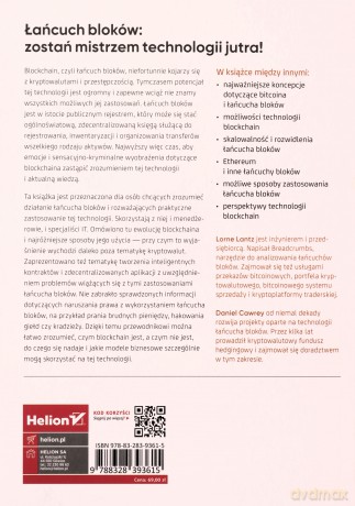 Blockchain. Przewodnik po technologii łańcucha bloków. Kryptowaluty, inteligentne kontrakty i aplikacje rozproszone - Lorne Lantz, Daniel Cawrey [KSIĄŻKA]