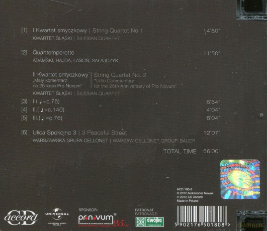 Kwartet Śląski: Aleksander Nowak [CD]