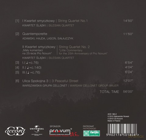 Kwartet Śląski: Aleksander Nowak [CD]