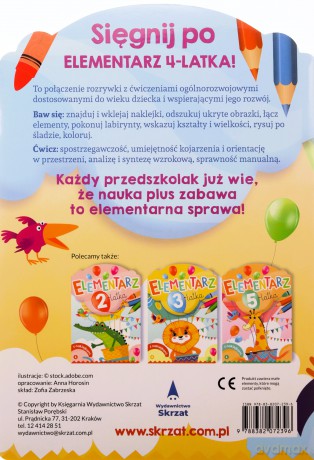 Elementarz 4-latka [KSIĄŻKA]