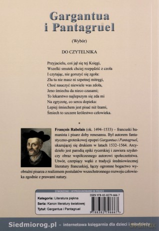 Gargantua i Pantagruel - Francois Rabelais [KSIĄŻKA]