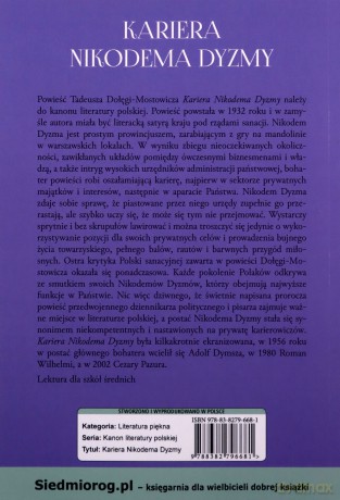Kariera Nikodema Dyzmy - Tadeusz Dołęga-Mostowicz [KSIĄŻKA]