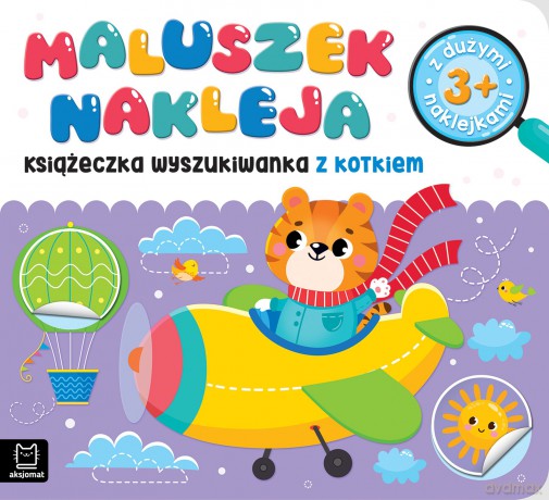 Książeczka wyszukiwanka z kotkiem 3+. Maluszek nakleja - Agnieszka Bator [KSIĄŻKA]