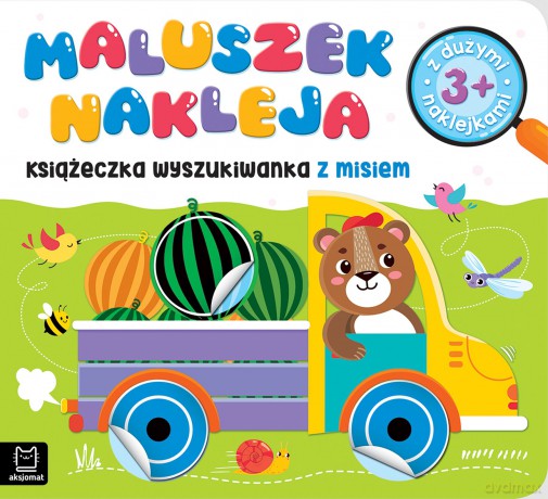 Książeczka wyszukiwanka z misiem 3+. Maluszek nakleja - Agnieszka Bator [KSIĄŻKA]