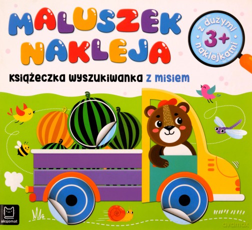 Książeczka wyszukiwanka z misiem 3+. Maluszek nakleja - Agnieszka Bator [KSIĄŻKA]