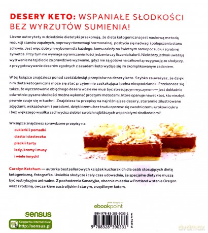 Łatwe desery keto. Zbiór przepisów na każdą okazję - Carolyn Ketchum [KSIĄŻKA]