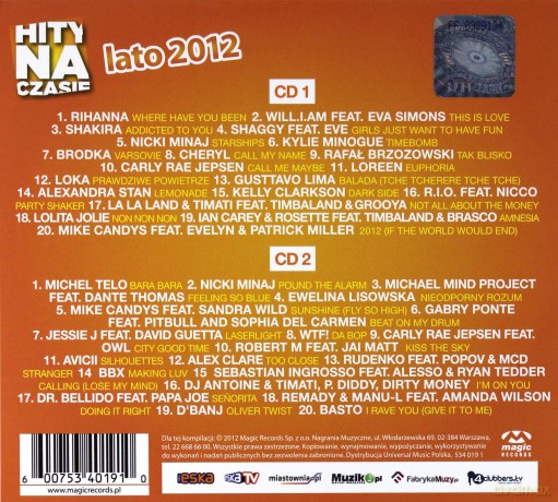 Hity Na Czasie Lato 2012 (digipack) [2CD]