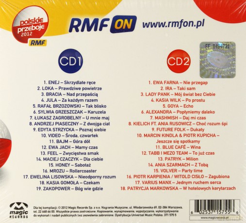 Rmf Polskie Przeboje 2012 (digipack) [2CD]