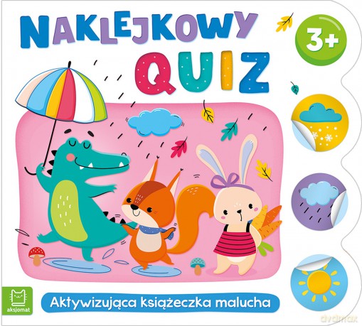 Naklejkowy quiz 3+. Aktywizująca książeczka malucha - Agnieszka Bator [KSIĄŻKA]