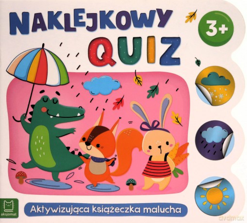Naklejkowy quiz 3+. Aktywizująca książeczka malucha - Agnieszka Bator [KSIĄŻKA]