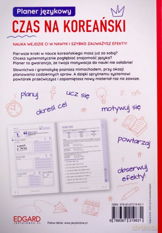 Planer językowy. Czas na koreański. Poziom A1-B1 - Jeong In Choi [KSIĄŻKA]