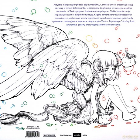 Pop manga coloring book - Camilla D'Errico [KSIĄŻKA]