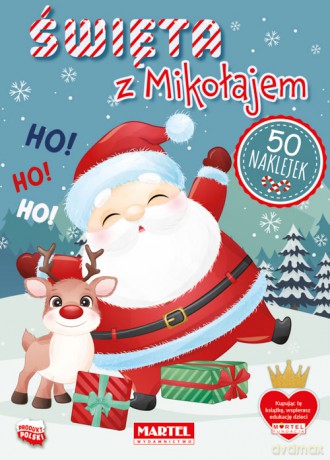 Święta z Mikołajem z naklejkami - Katarzyna Salamon [KSIĄŻKA]
