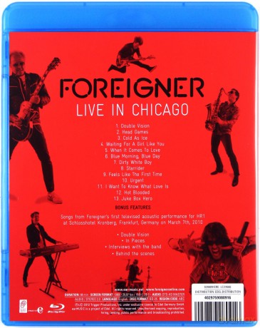 Foreigner: Live In Chicago [Blu-Ray]