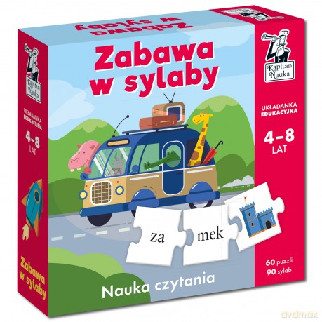 Układanka edukacyjna Zabawa w sylaby Kapitan Nauka [GRA]