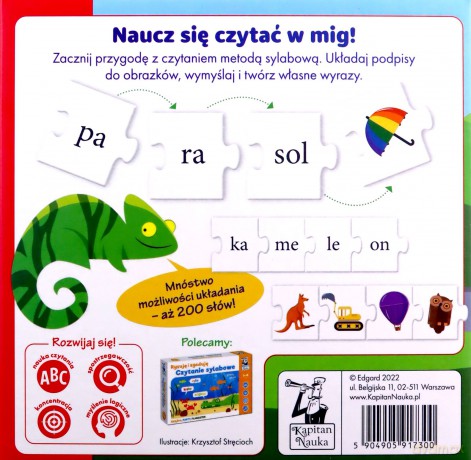 Układanka edukacyjna Zabawa w sylaby Kapitan Nauka [GRA]