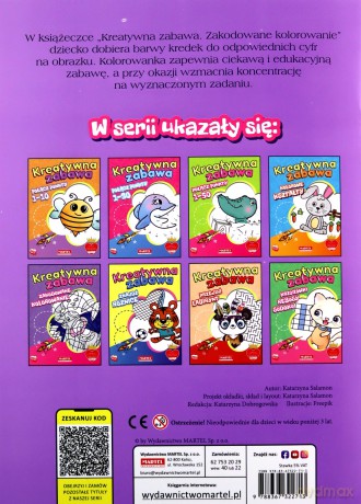 Zakodowane kolorowanie. Kreatywna zabawa - Katarzyna Salamon [KSIĄŻKA]
