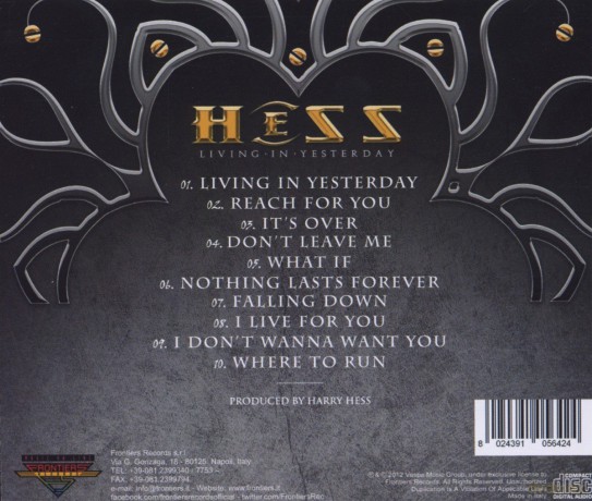 Hess: Living In Yesterday [CD]