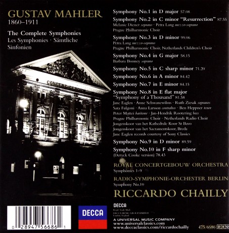 Chailly,Rco: Mahler:The Complete Symphonies [12CD]