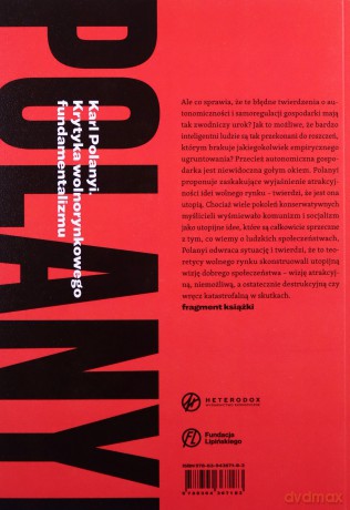 Karl Polanyi Krytyka wolnorynkowego fundamentalizmu [KSIĄŻKA]
