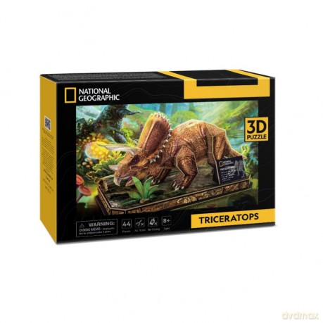 CUBIC FUN 3D National Geographic - Triceratops [PUZZLE]