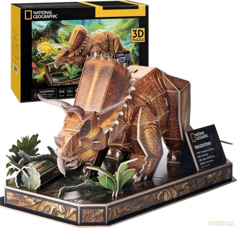 CUBIC FUN 3D National Geographic - Triceratops [PUZZLE]