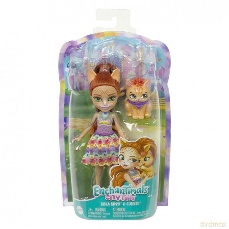 Enchantimals Tarla Orange Cat Lalka Kot + zwierzątko