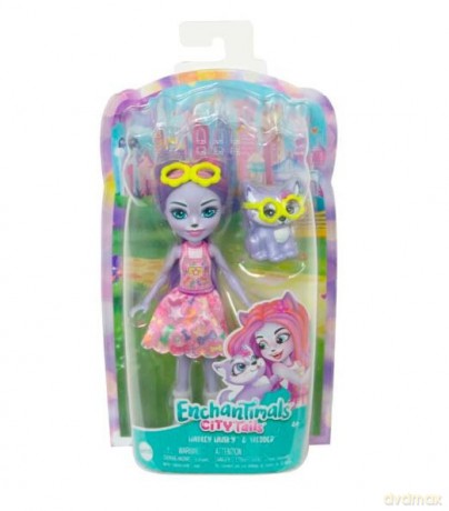 Lalka Hadley Husky Piesek Husky + figurka Sledder Enchantimals