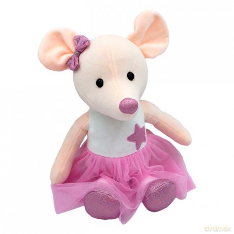 Maskotka Myszka Lila różowa 33 cm
