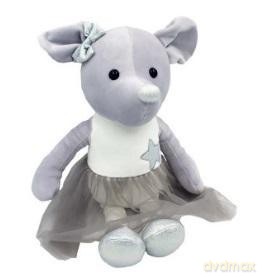 Maskotka Myszka Lila srebrna 33 cm