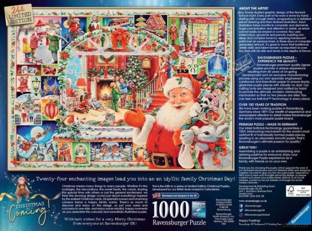 RAVENSBURGER 1000 el. Coraz bliżej święta [PUZZLE]