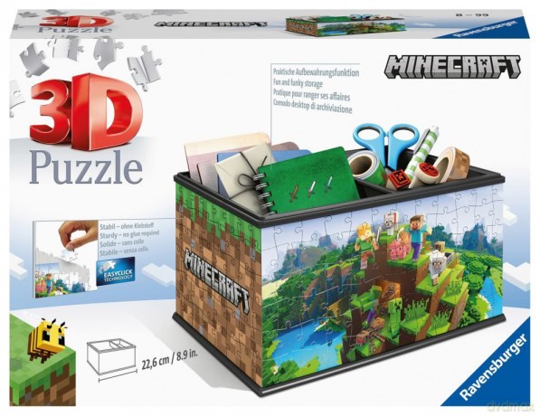 RAVENSBURGER 216 el. 3D Szkatułka Minecraft [PUZZLE]