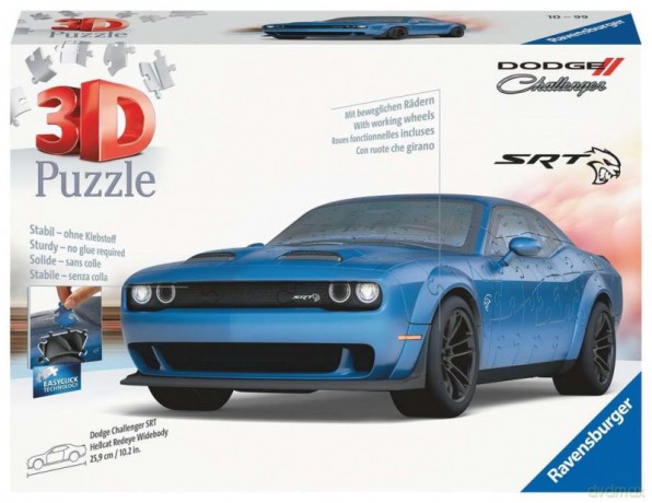 RAVENSBURGER 3D 163 elementy Dodge Challenger SRT Hellcat Redeye Widebody [PUZZLE]