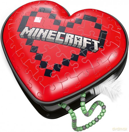 RAVENSBURGER 3D 54 elementy Minecraft Serce [PUZZLE]