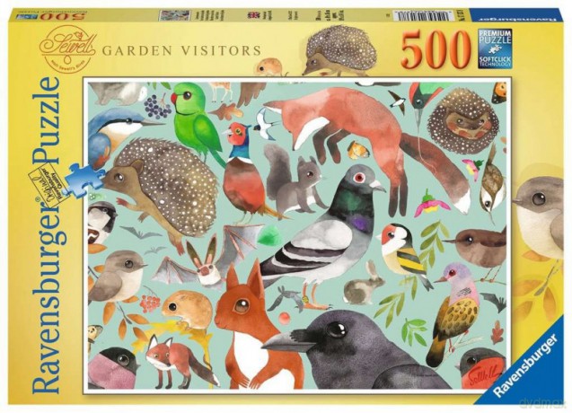 RAVENSBURGER 500 el. Mieszkańcy ogrodów [PUZZLE]