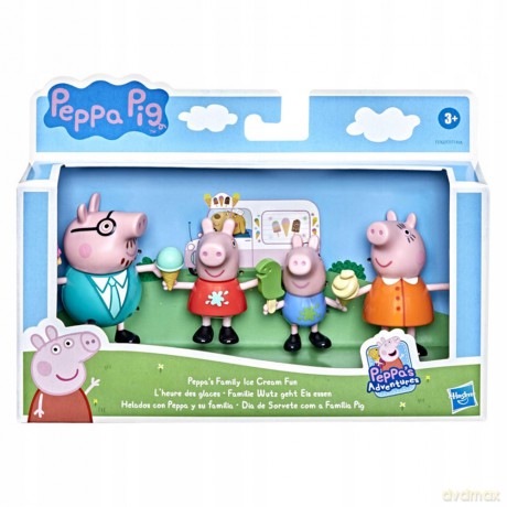 Świnka Peppa Zestaw Figurek Rodzina Peppy Na Dobranoc [FIGURKA]